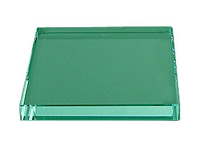 Square 3/4" Jade 6" x 6" Flat Edge Polish .