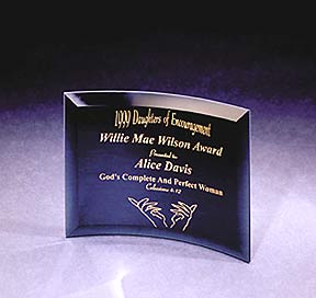 Beveled Crescent  1/4in Black  X-Small  4inW x 6inL