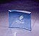 Beveled Crescent  1/4in Blue  Large  8inW x 10inL