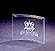 Beveled Crescent  1/4in Clear  Large  8inW x 10inL
