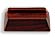 Kensington� Grooved Base  Rosewood Piano Finish  for 3/4in Thick x 3in Wide Glass