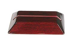 Kensington Grooved Base  Rosewood Piano Finish  for 1/2in Thick x 4in Wide Glass