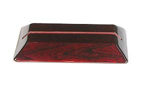 Kensington Grooved Base  Rosewood Piano Finish  for 1/2in Thick x 5in Wide Glass