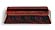 Kensington� Grooved Base  Rosewood Piano Finish  for 3/4in Thick x 6in Wide Glass