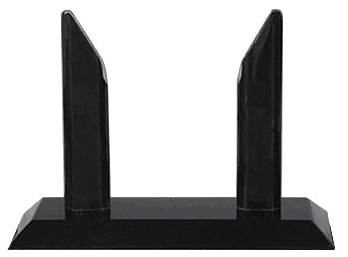 Black Mayfair Diamond Base 3/4" Wood, 4in x 9in x 6in