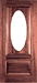 Door with Deluxe half oval