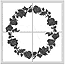 Rose Circle Tile & Stone Stencil Set