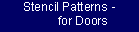 Door Stencil Patterns