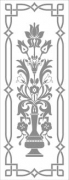 Rectangle Door Stencil Pattern - Victorian #2