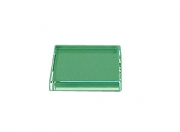 Square 3/8" Jade 3" x 3" Flat Edge Polish .