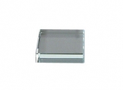 Square 3/4" Clear 3" x 3" Flat Edge Polish .