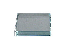 Square 3/4" Clear 4" x 4" Flat Edge Polish .