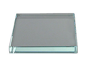 Square 3/4" Clear 10" x 10" Flat Edge Polish .