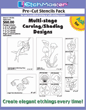 Multi-stage Carving Stencil Pack