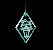 Ornament Arrowhead Jade Glass