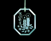 Ornament Octagon Jade Glass