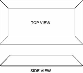 Rectangles  Clear  1/2in. Glass   Edge #3  4 x 5