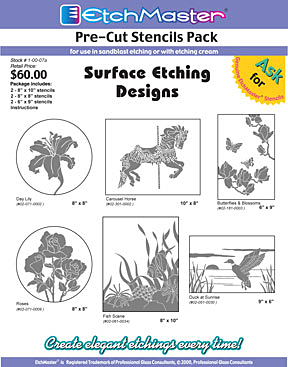 Etchmaster Store - Dobbins Enterprises LLC: Glass Etching Designs & Stencils