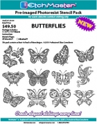 Butterflies Photo Resist Stencil Pack