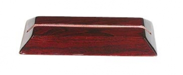Kensington Grooved Base  Rosewood Piano Finish  for 1/2in Thick x 6in Wide Glass
