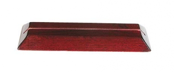 Kensington Grooved Base  Rosewood Piano Finish  for 1/2in Thick x 8in Wide Glass