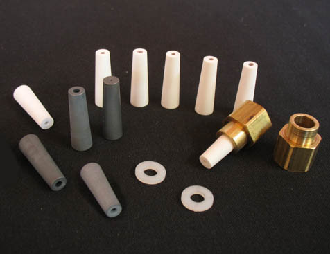 RZZ 20 x Hole 2/3mm Ceramic Nozzles Replacement Sandblast Tip Sandblaster Nozzle 
