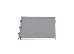 Square 1/4" Clear 4" x 4" Flat Edge Polish (5 pack).