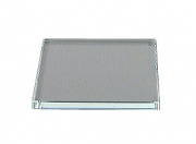 Square 3/8" Clear 5" x 5" Flat Edge Polish .