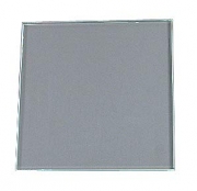 Square 3/8" Clear 9" x 9" Flat Edge Polish .