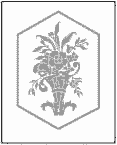 Victorian Flower Bouquet 10" x 12" Stencil Design