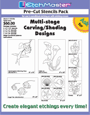 Multistage Carving stencil Pack